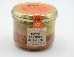 terrine artisanale de volaille au foie gras